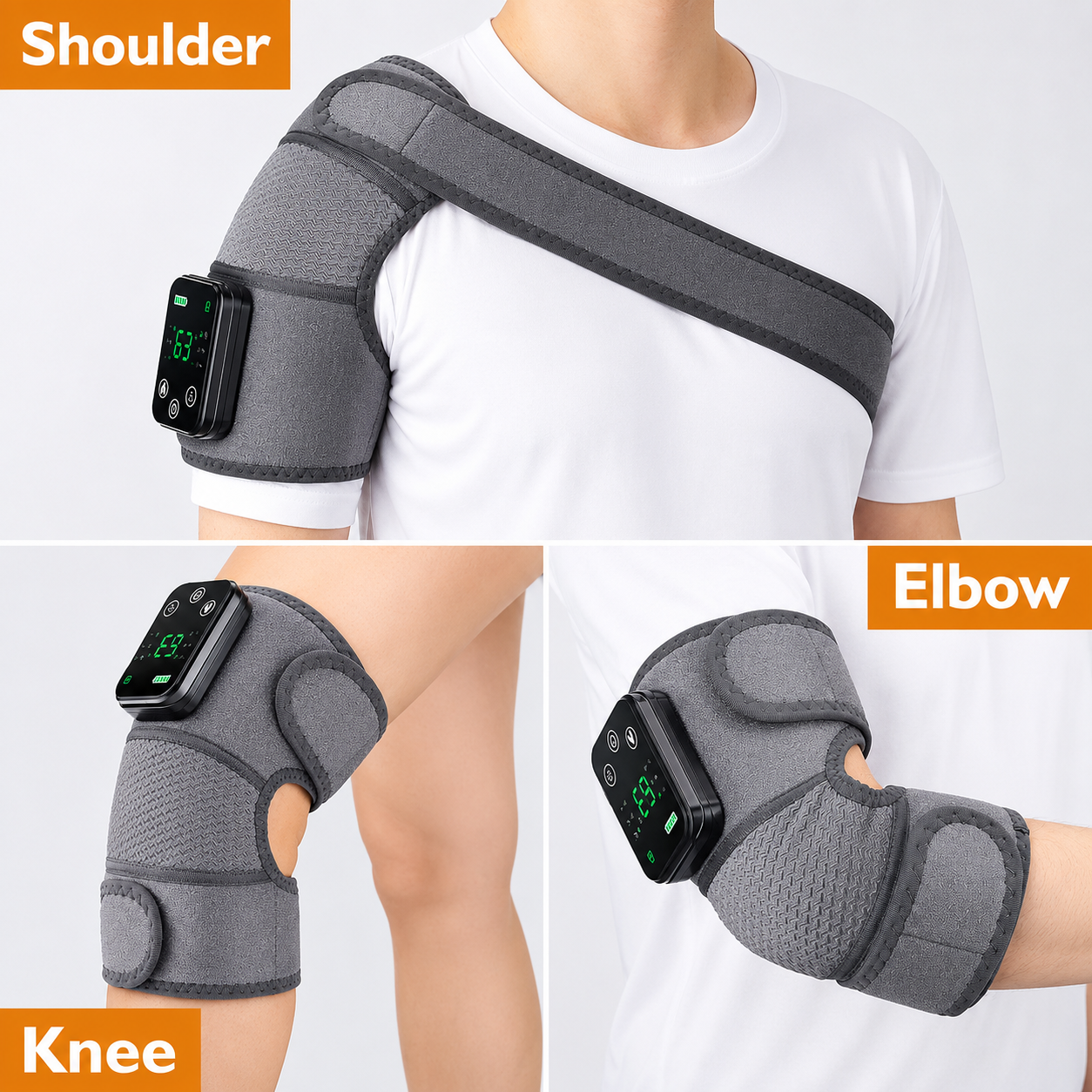 3-in-1 Electric Knee Massage Pad for Joint Relief